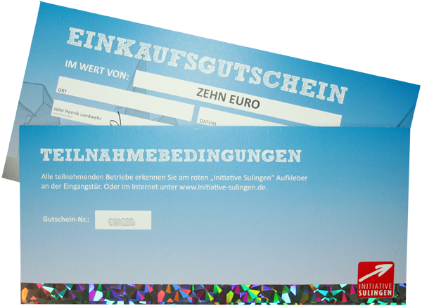 Gutschein der Initiative Sulingen
